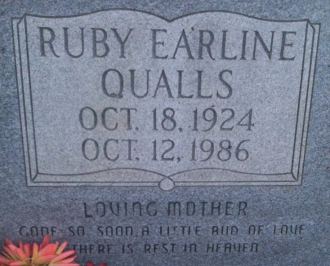 Ruby Earline (Condrey) Qualls