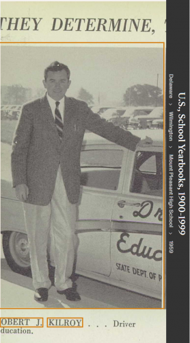 Robert Joseph Kilroy--U.S., School Yearbooks, 1900-1999(1959)