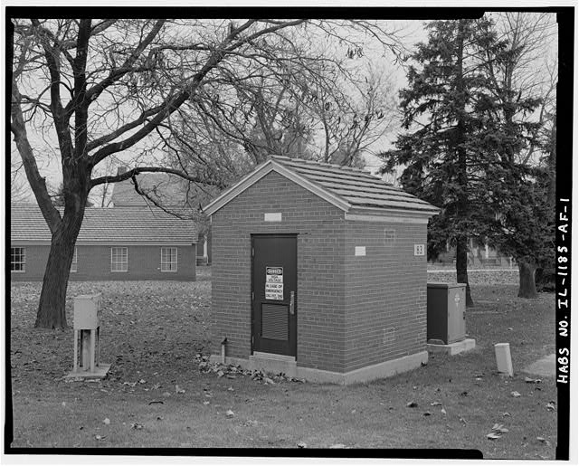 View from northwest - Chanute Air Force Base, Utility...