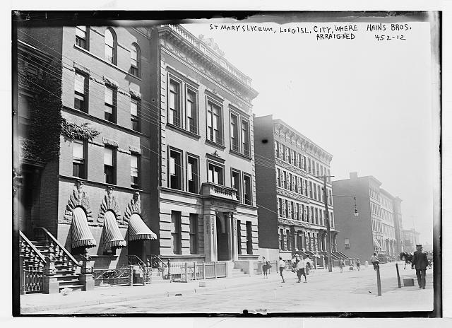 St. Mary's Lyceum, exterior, where Haines brothers were...
