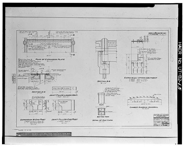15. Photographic copy of original construction drawing,...