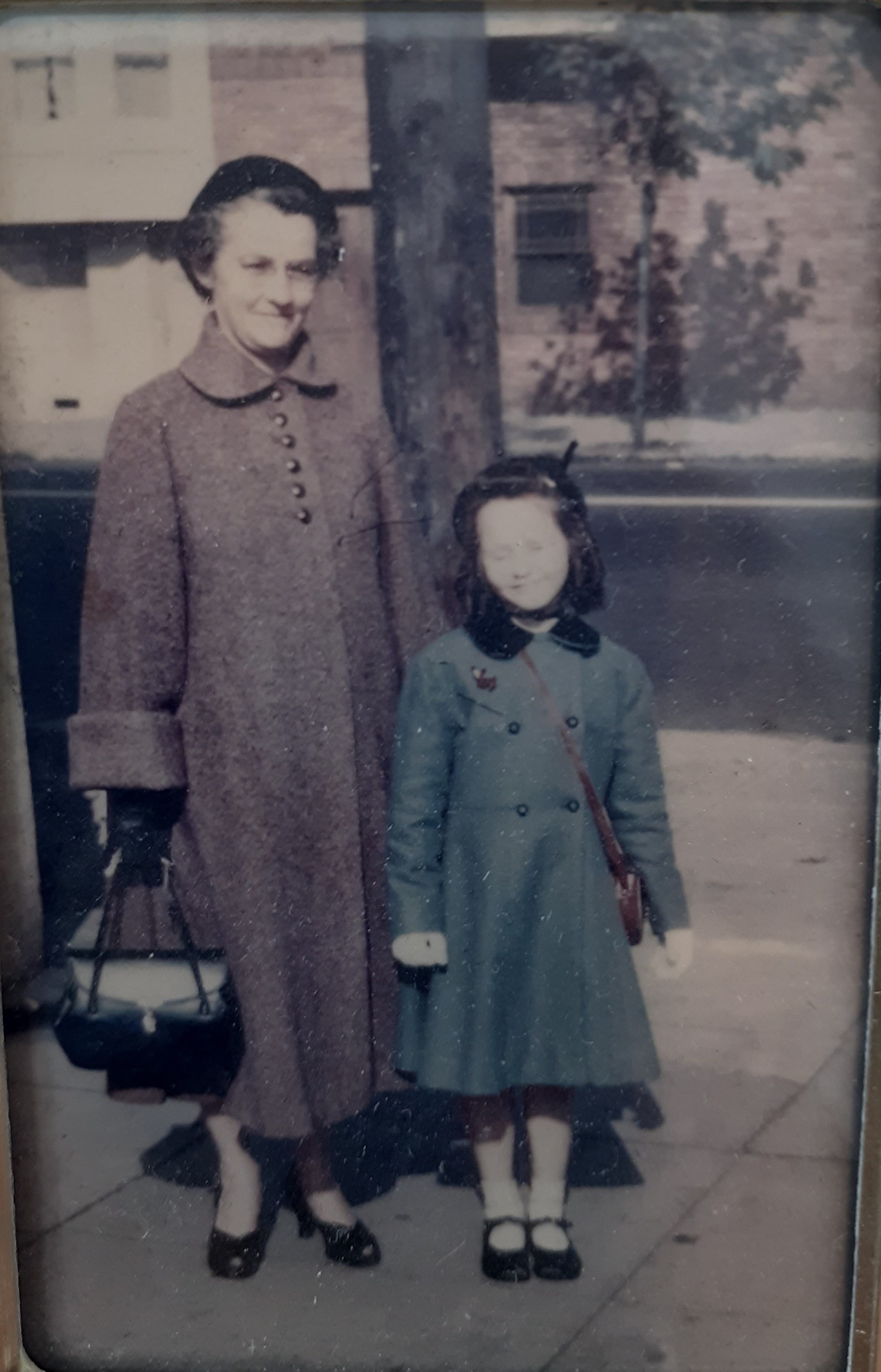 Lillian Clara (Johnson) Woods --with daughter Patricia Arlene Woods