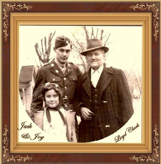 Jack, sister Joy and their Father Loyd Clark