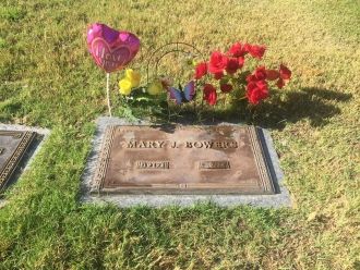 Mary Bowers gravesite