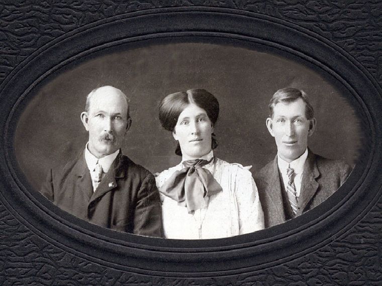 Charles, Martha & George Clark