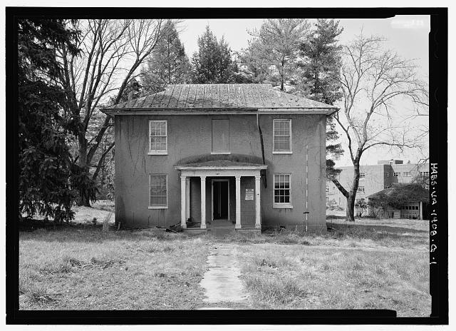 Elevation of east facade, with scale - Blue Ridge...