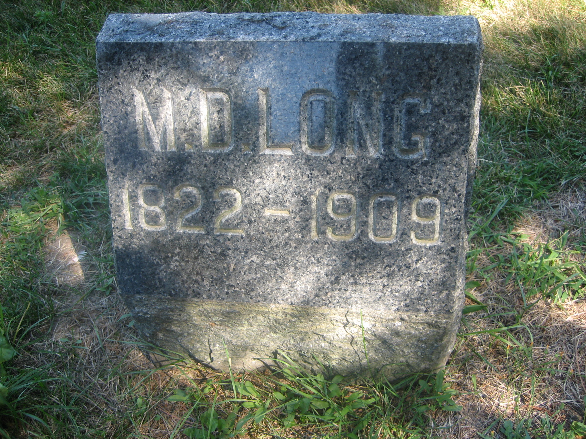 Montgomery D Long Gravestone