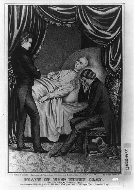 Death of Honl. Henry Clay: "My son i am going-sit by me"