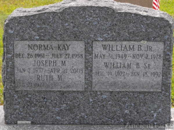 Joseph, Norma, & William Sparda gravesite