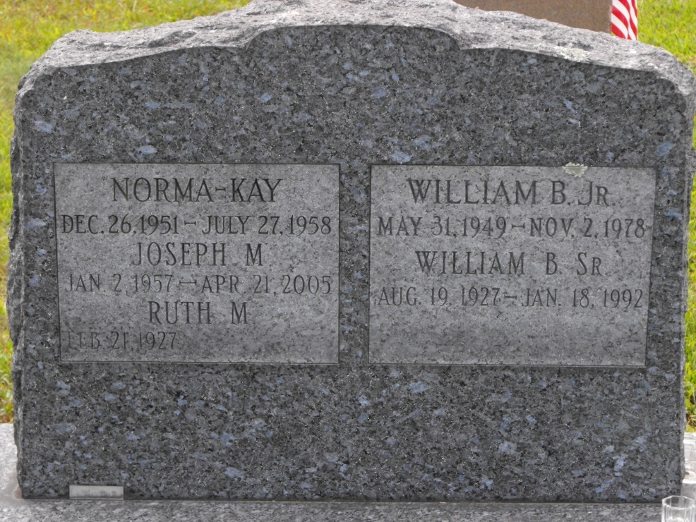 Joseph, Norma, & William Sparda gravesite