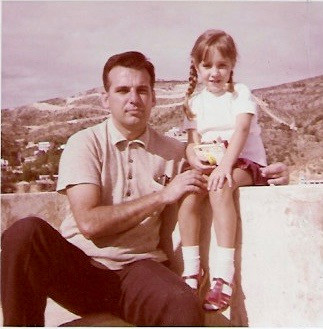 Alfonso with his daughter in Europe.
