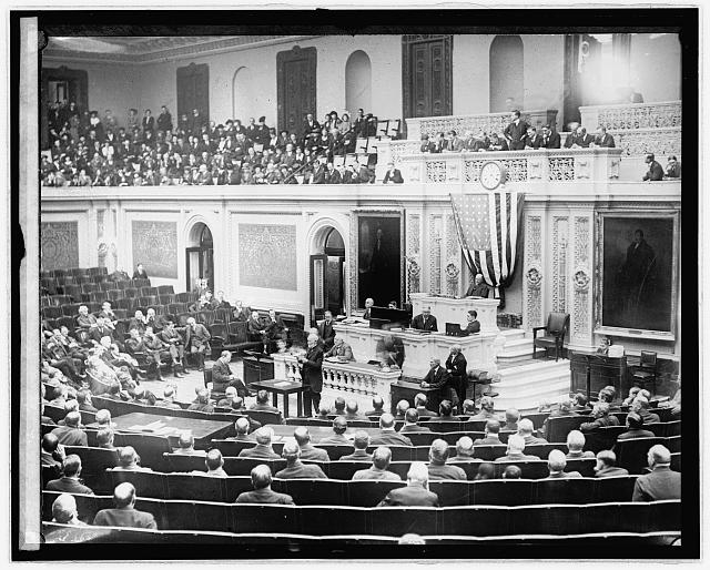 Uncle Joe on floor of House, [Washington, D.C.]