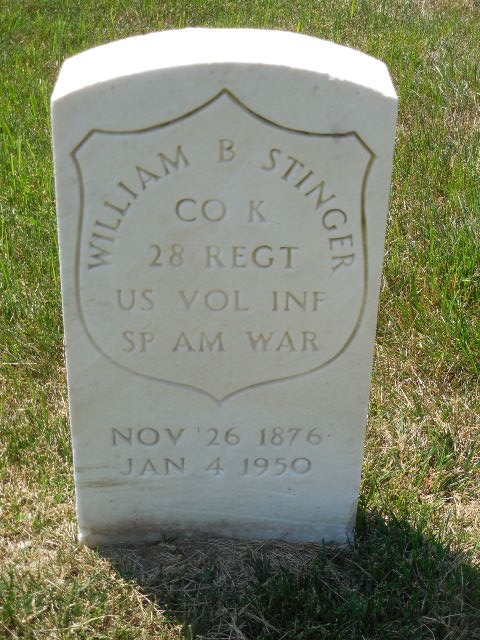 William B Stinger gravesite