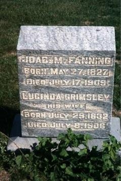 Lucinda & Joab M. Fanning Head Stone