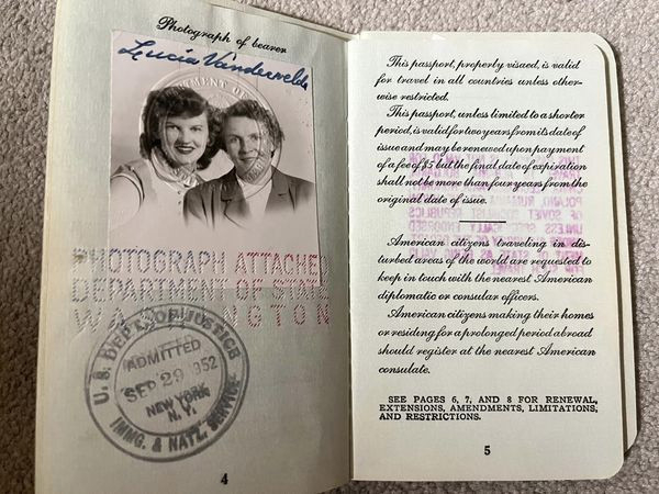 Amy Vander Veen and Lucia Vander Velde - 1952