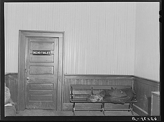 Waiting room in railroad station. Radford, Virginia