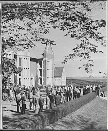 Schools. St. George's School, King Hall, waiting on...
