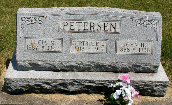 Petersen Family Headstone