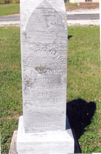 Victory Cotton gravestone
