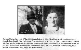 Clarence and Eva Castle Harvey