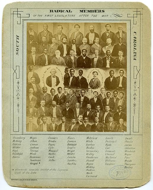 Radical members of the first legislature after the war,...