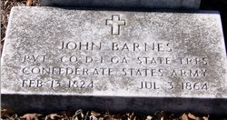 John Millard Barnes gravesite