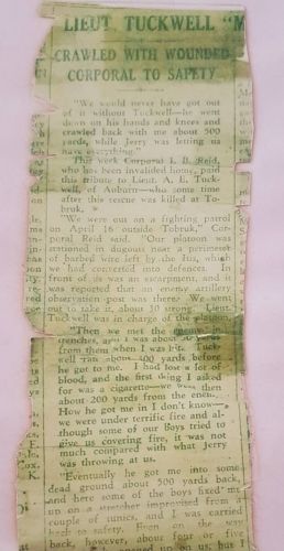 Alfred Ernest Tuckwell Obituary
