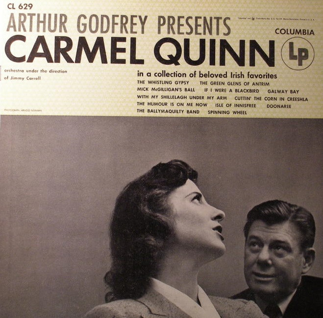 Carmel Quinn with Arthur Godfrey.