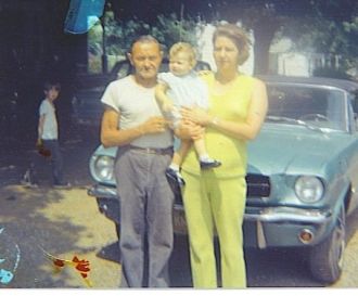 Calvin Tomlin with granddaughter Tanya 1967