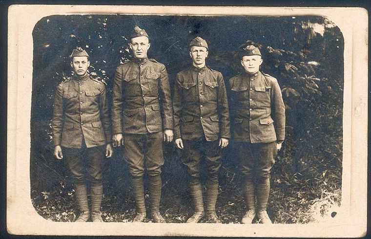 4 American Soldiers World War I