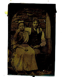 unknown couple tintype