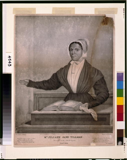 Mrs. Juliann Jane Tillman, preacher of the A.M.E. Church...