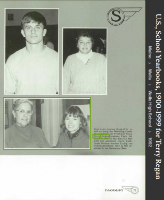 Terri Jean Daly-Regan--U.S., School Yearbooks, 1900-1999(1992)Teacher phys. Ed.-a