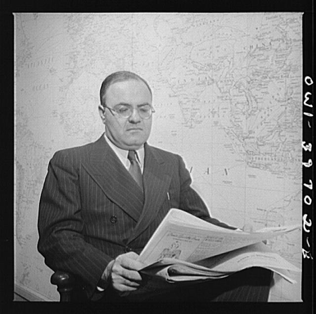Hermann Spitzer, consultant on psychological warfare. Far...
