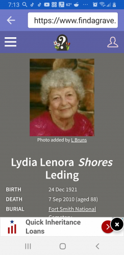 Lydia Lenora Leding
