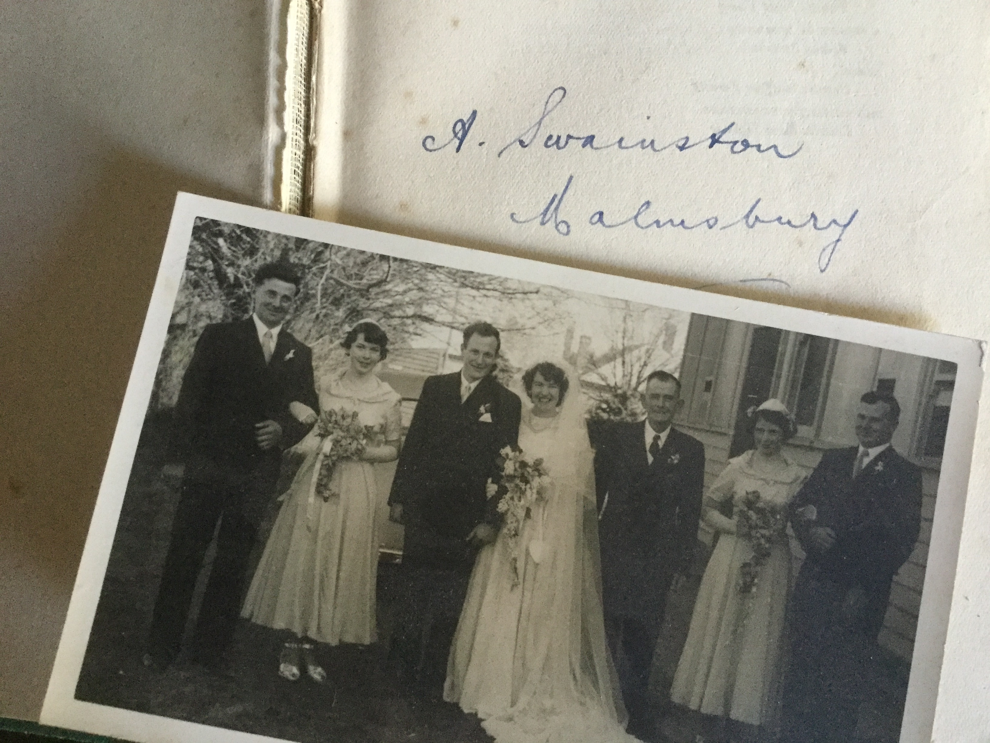 Thorburn & Swainston wedding 15 September 1957