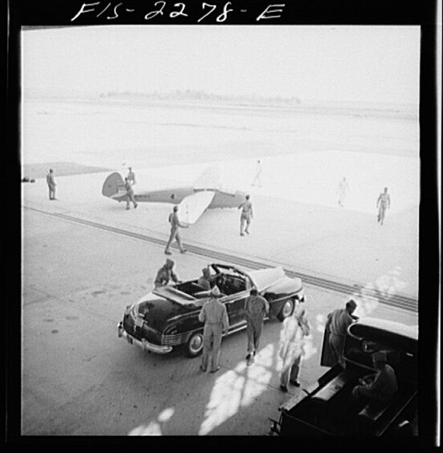 A scene at the United States Marine glider detachment...