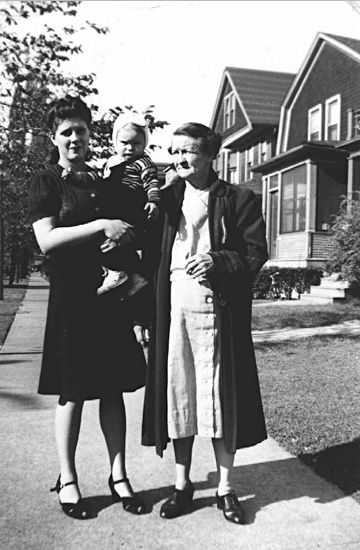 Shirley, George, and Alice Wolf, 1941