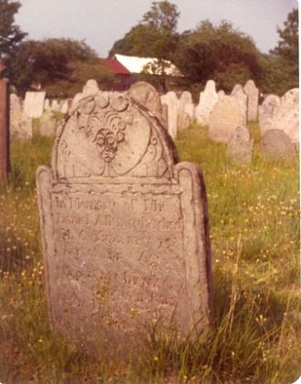 Daniel Allen 1804 gravestone