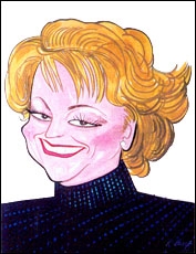 Marcia Lewis caricature