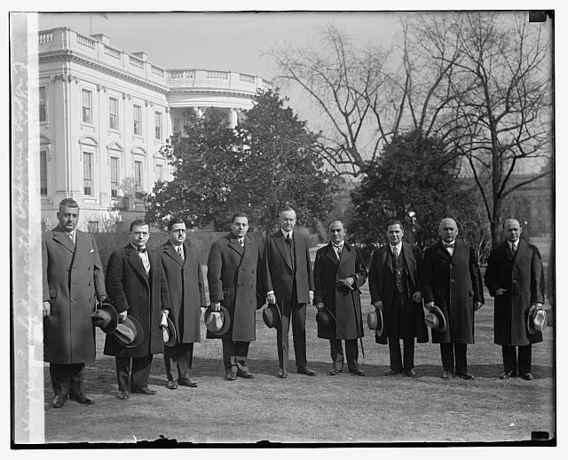 Coolidge with Supreme Lodge of Ahepa, 2/3/29
