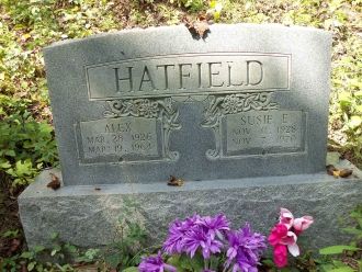 Alex & Susie (Stokes) Hatfield grave, West Virginia