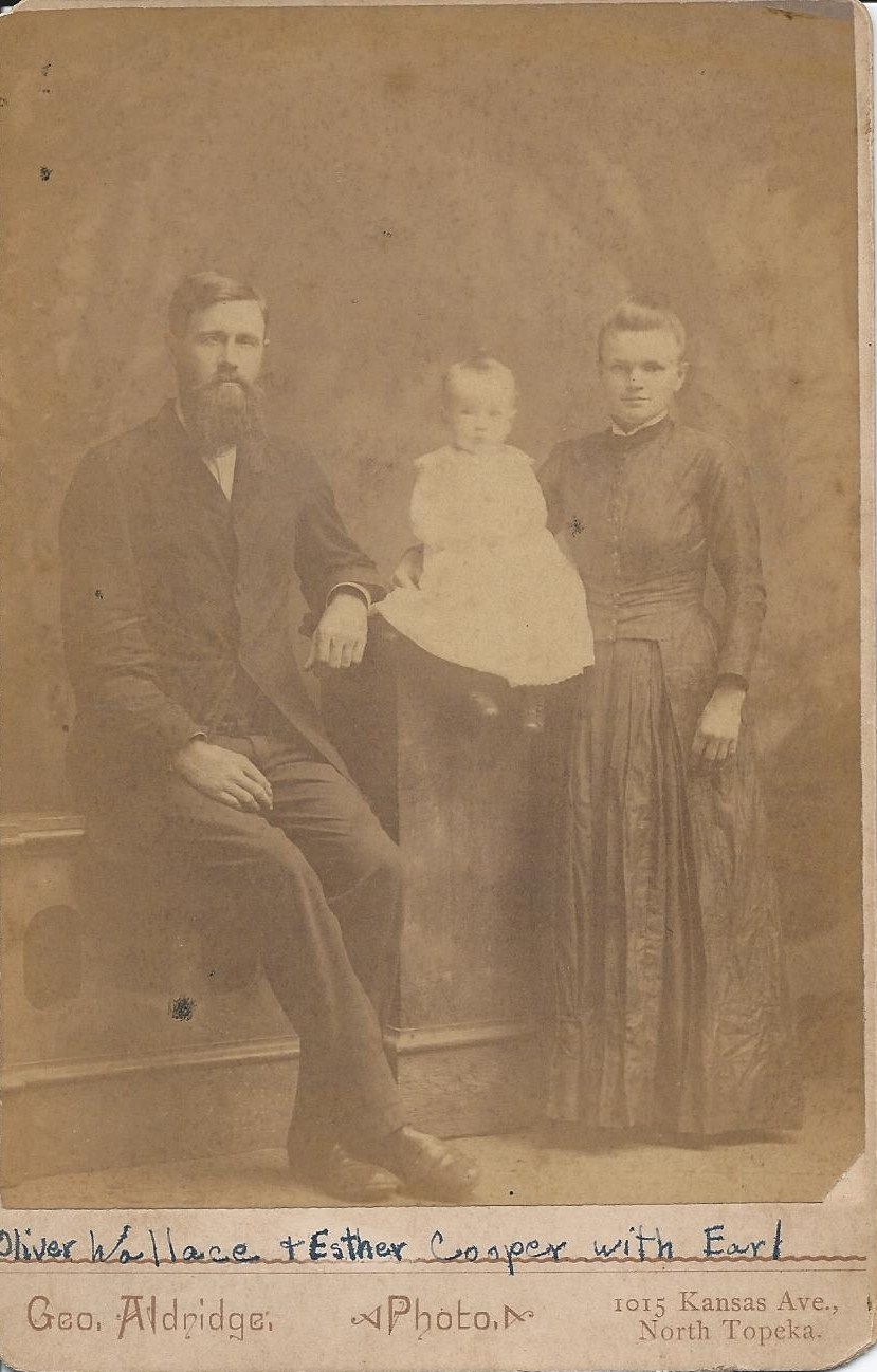 Oliver & Earl Wallace, Esther Cooper, Kansas