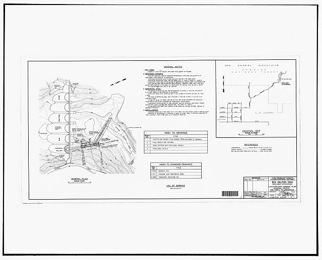 23. LOCATION MAP AND GENERAL PLAN OF THE SPILLWAY...