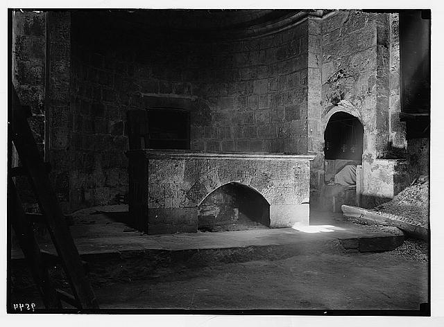 Repair work in Church of [the Holy] Sepulchre. Chapel....