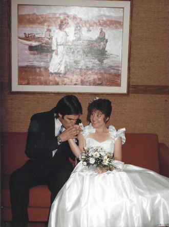 Wedding day for Craig and Dawn