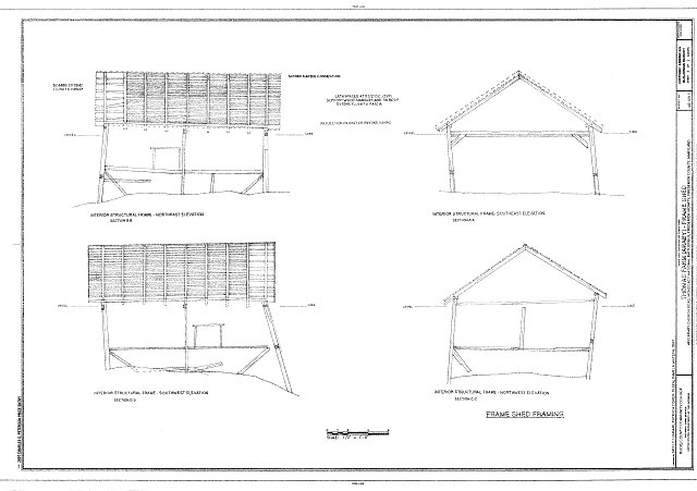 Interior Structural Frame of Northeast and Southwest...