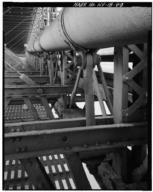 49. View at mid-span showing connection between main...