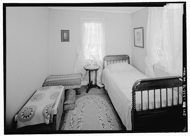 Interior view, second floor view looking west in the...