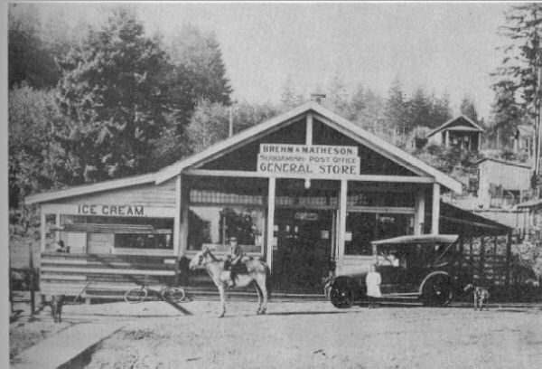 Brehm & Matheson General Store, Washington c1920